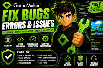 fix gamemaker game bugs scripts bugs errors performance issues