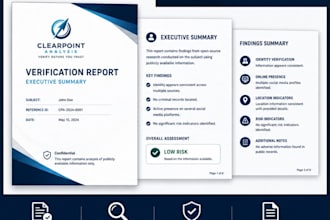 provide a professional dating safety and verification report