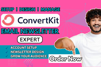 setup convertkit newsletter convertkit email sequence expert kit landing page