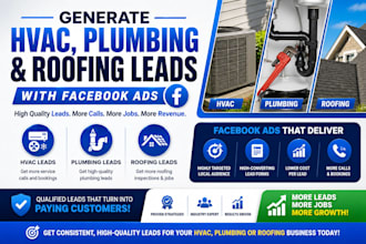 generate hvacl leads  plumbing and roofing leads with facebook ads