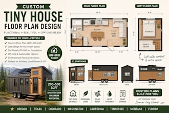 design custom tiny house floor plans for permits and construction