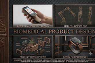 create biomedical product design, medical device cad and product development