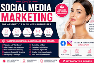 do social media marketing for botox plastic surgery medspa body contouring leads