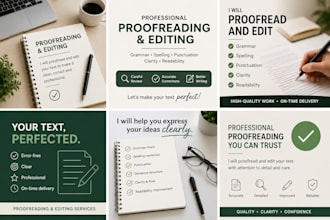 proofread and edit text
