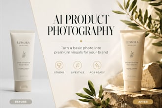 create premium ai product photography and lifestyle mockups