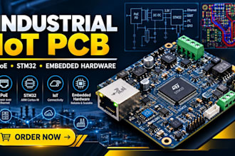design industrial iot, poe, stm32 and embedded hardware pcbs