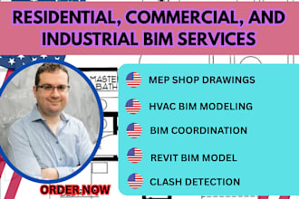 revit mep hvac bim modeling and coordination drawings new york texas ca wa