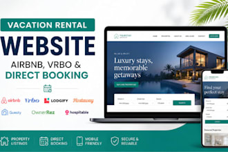 build vacation rental website airbnb website and direct booking