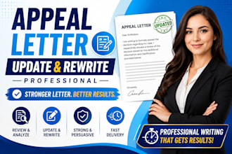 professionally update, rewrite, and strengthen your appeal letter well structure