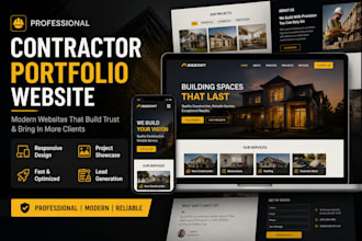 build a professional contractor portfolio website