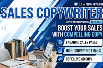 write high converting landing page and sales page copy that drive sales