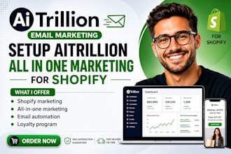 setup aitrillion all in one marketing for shopify email automation review system