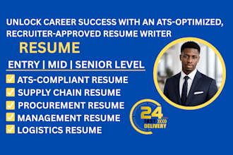 write an ats logistics supply chain and operations resume