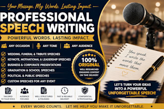 ghostwrite unforgettable speeches for lifes defining moments