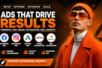 setup facebook ads instagram ads google ads uphex integration ghl automation
