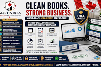 clean up canada bookkeeping gst hst filing reconcile accounts for small business