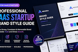create a complete saas startup brand identity style guide