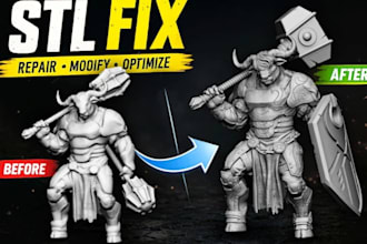 repair and fix your stl file, 3d models for 3d printing