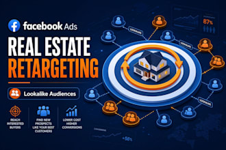 set up facebook ads retargeting and lookalike audiences for real estate