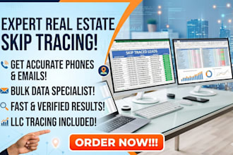 do real estate skip tracing and bulk skip tracing