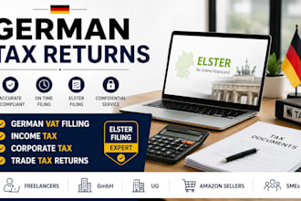 german vat return income tax return corporate tax return elster filing trade tax