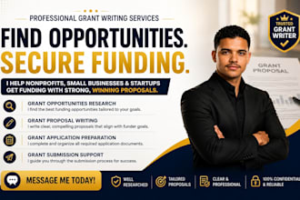 do grant opportunities, write grant proposals, grant applications and submission