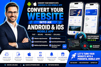 convert your website into an android and ios mobile app