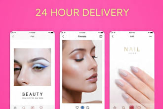 design social media posts for beauty and salon
