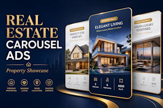 create facebook carousel ads for real estate property showcase