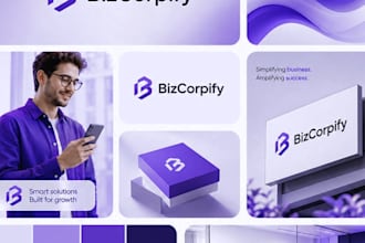 design business logo, brand identity kit, visual identity brand guidelines