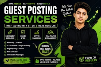 do guest posting, SEO backlinks, blogger outreach, link building