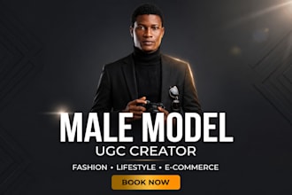 be your lifestyle male model for product fashion fitness