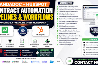 build pandadoc hubspot automation sales contract automation pipelines workflows