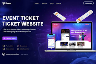 build professional event ticket booking website with qr code and online payments