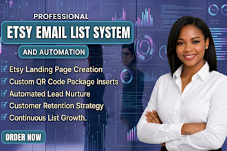 set up esty off platform email list building and welcome funnel