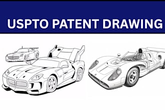 create uspto and wipo compliant patent drawings for your invention
