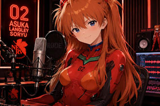 create an asuka langley voice style for nsfw, erotic, asmr, cute anime