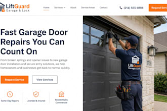 design wix garage door repair website door installation locksmith website