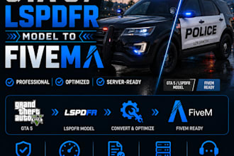 convert your lspdfr  gta 5 vehicle to fivem