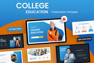 design educational ppt template, powerpoint presentation design for school