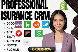 setup isurance crm odoo keap act eway apptivo nocrm flowlu maximizer netsuite