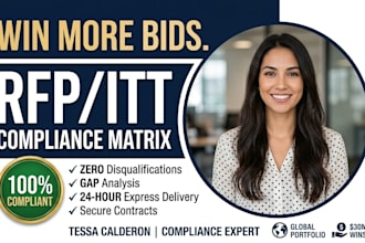 build your rfp itt compliance matrix and proposal response