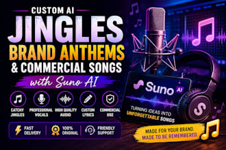 create a custom ai jingle or brand anthem with suno ai
