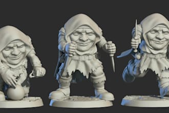 sculpt custom 3d collectible figures miniatures 3d printable animal