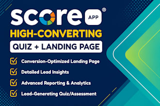 build scoreapp quiz funnel or scorecard for score app and typeform quizzes