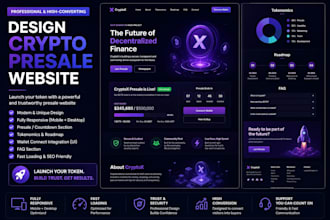 design crypto presale website