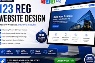 design, redesign, customize, or fix your site123 website professionally