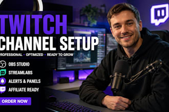 twitch channel setup obs studio streamlabs twitch affiliate stream setup growth