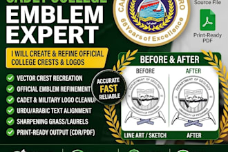 convert, trace, or design logo in coreldraw professionally