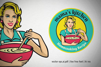 design a professional kitchen logo for chefs and restaurants